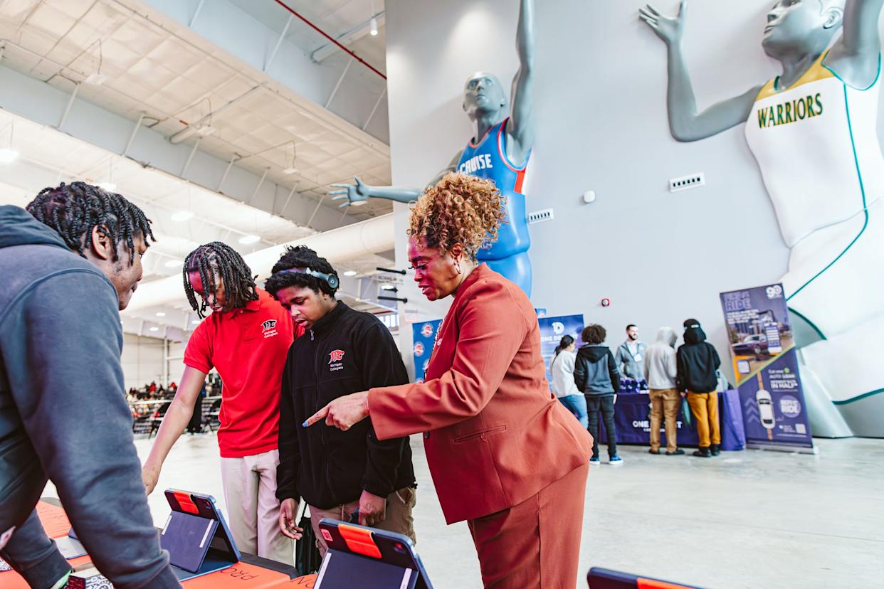 Pointing fans in the right direction at home games and helping to ensure that her team is a "community asset" beyond basketball, are some of the responsibilities that China Jude relishes as president of business operations for the Motor City Cruise.