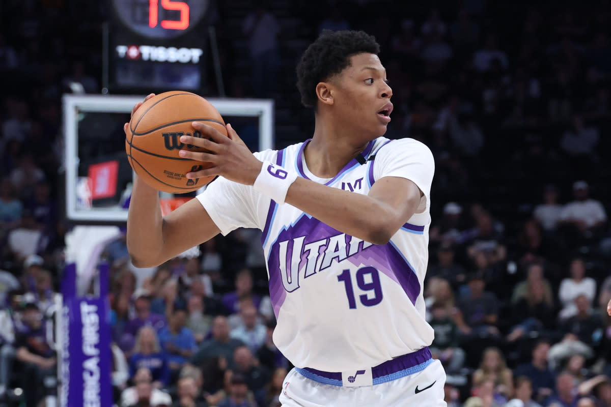 Utah Jazz guard Ace Bailey (19)Rob Gray-Imagn Images