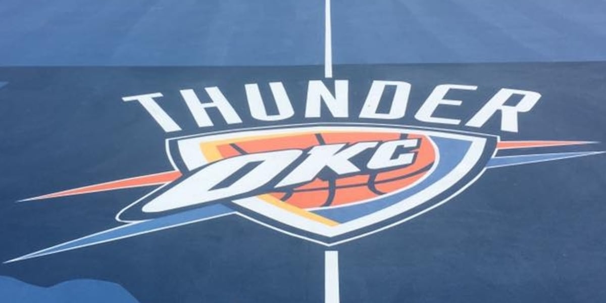 Thunder, OG&E unveil renovated community basketball court in Oklahoma City