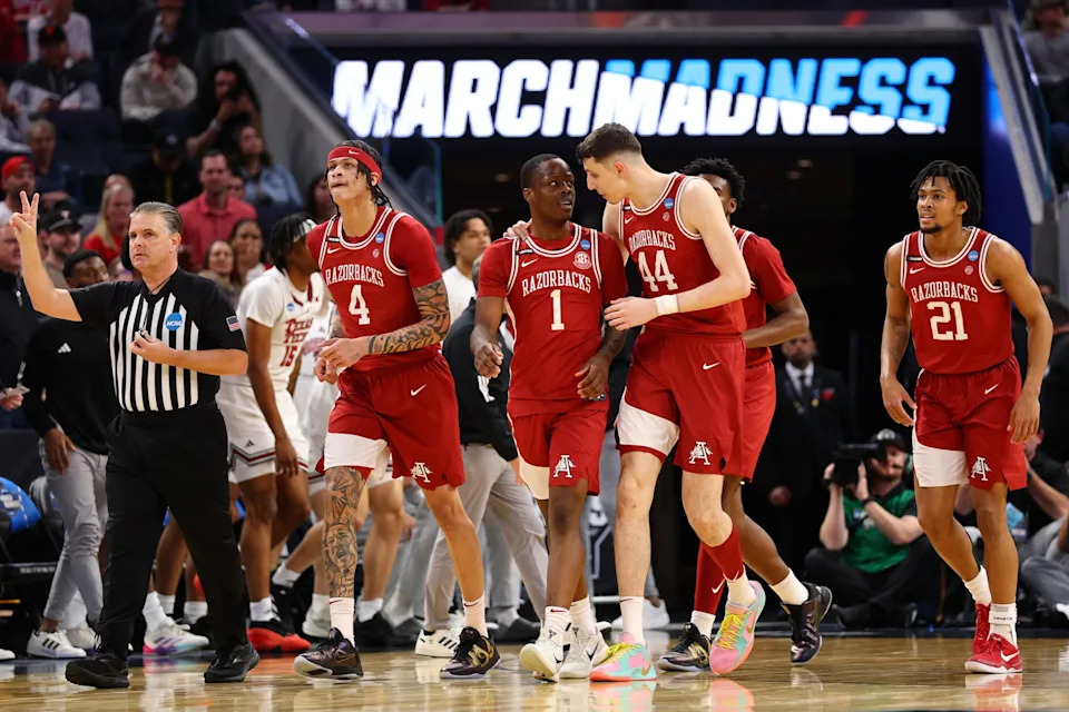Arkansas, an SEC program coached by John Calipari, was the only double-digit seed to reach the Sweet 16 last year. (Ben Solomon/NCAA Photos via Getty Images)