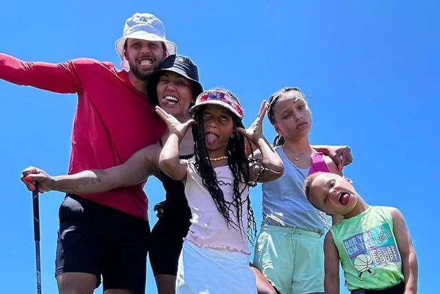 Ayesha and Steph Curry with their kidsCredit: Stephen Curry/Instagram