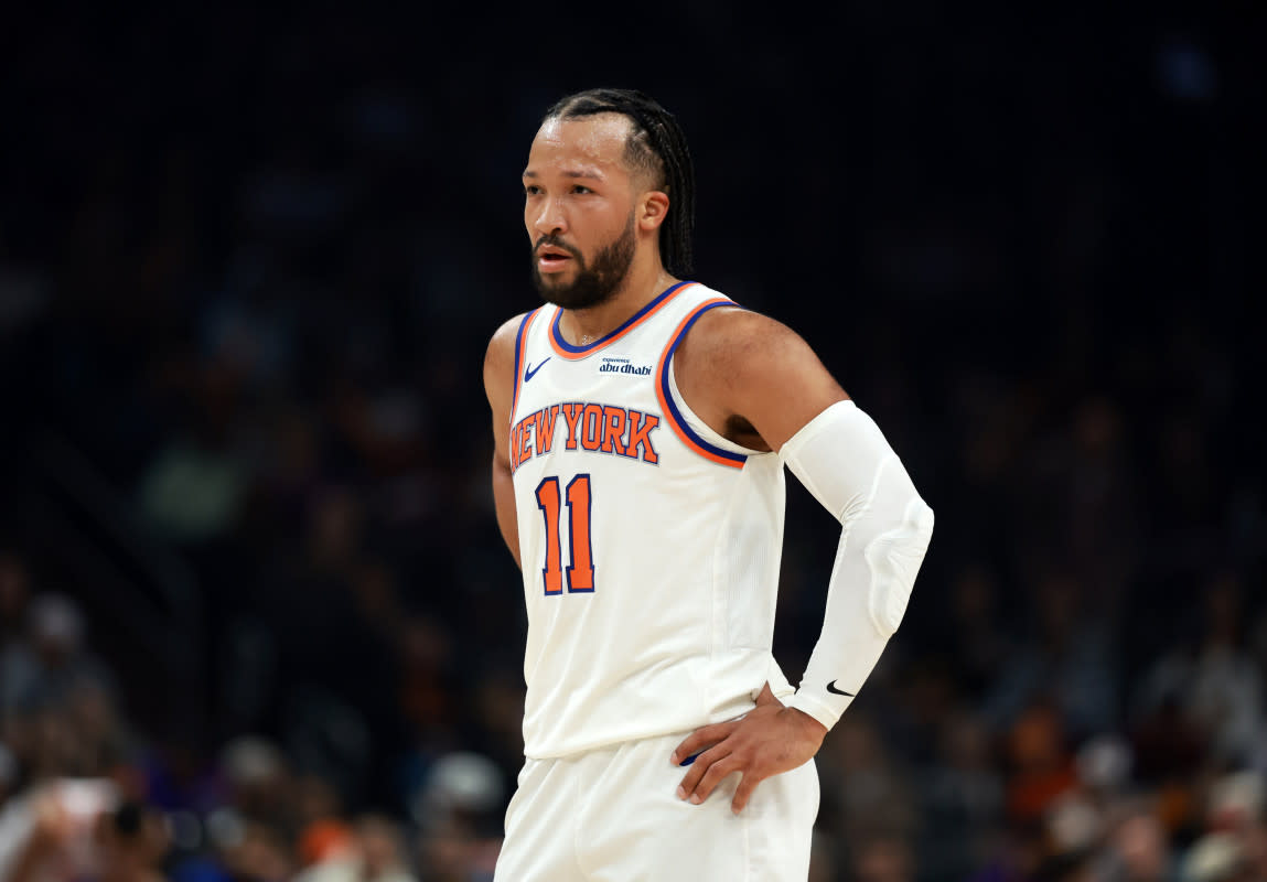 New York Knicks guard Jalen Brunson (11)© Mark J. Rebilas-Imagn Images
