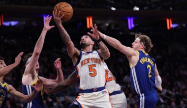 Knicks complete season’s biggest comeback to edge Warriors