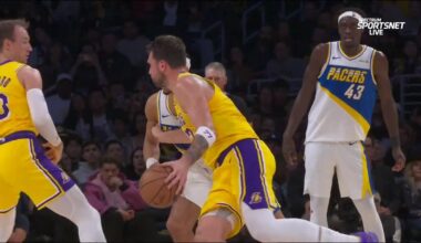 Luka Doncic scores 44 points in 3 quarters to lead Lakers past Pacers 128-117 without LeBron