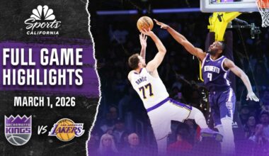 Watch full game highlights of Kings’ 128-104 loss vs. Lakers – NBC Sports Bay Area & California