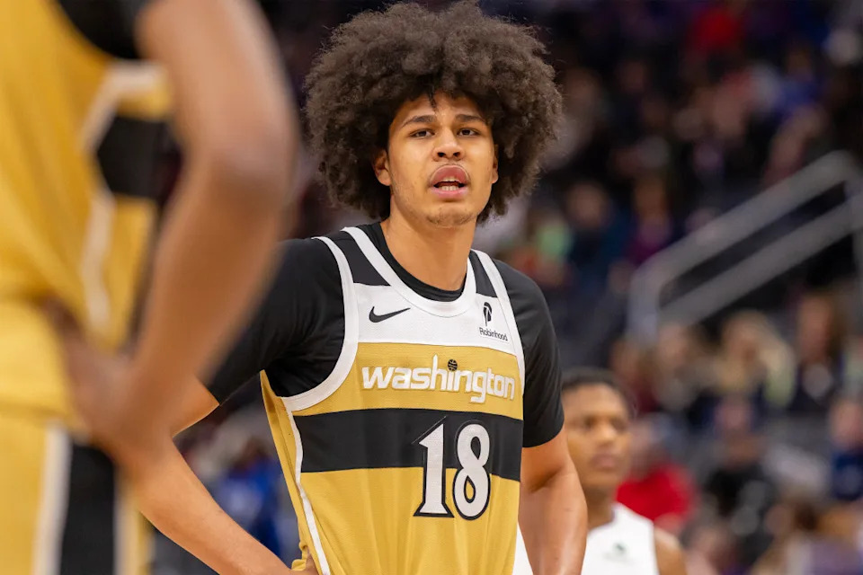 Washington Wizards forward Kyshawn George (18)David Reginek-Imagn Images