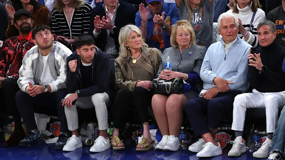 Martha Stewart attends Game One of the Eastern Conference Finals of the 2025 NBA Playoffs between the New York Knicks and the Indiana Pacers at Madison Square Garden on May 21, 2025 in New York City.Sarah Stier/Getty Images