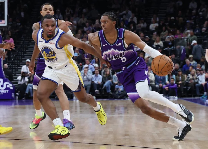 Warriors Jazz Basketball