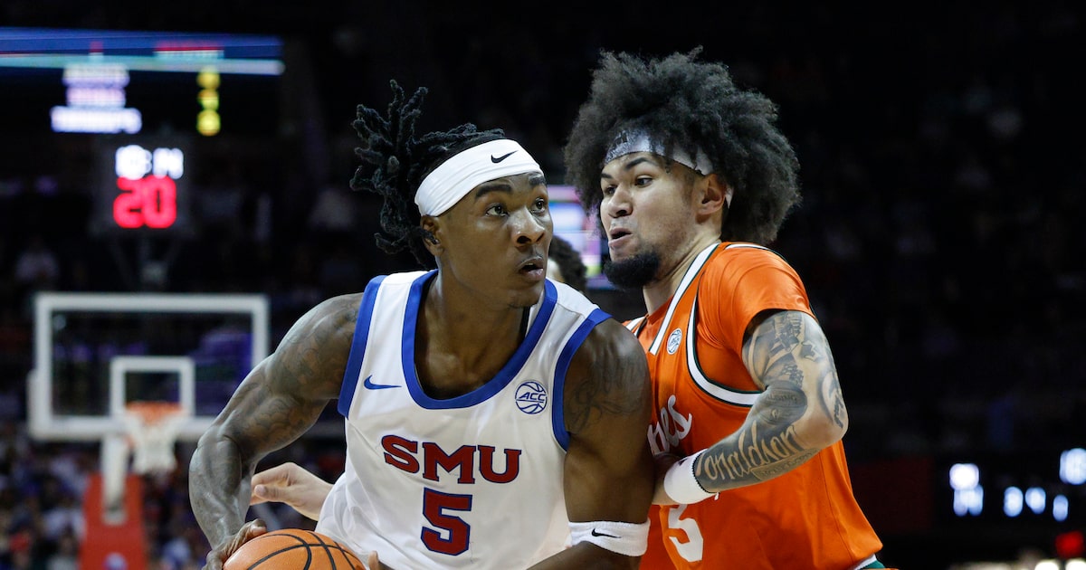 SMU’s late-season skid continues vs. No. 22 Miami as Mustangs’ tournament hopes teeter