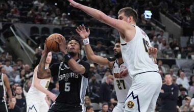 Jokic, Murray rally Nuggets from 20-point deficit to beat Spurs 136-131 in Wembanyama's absence