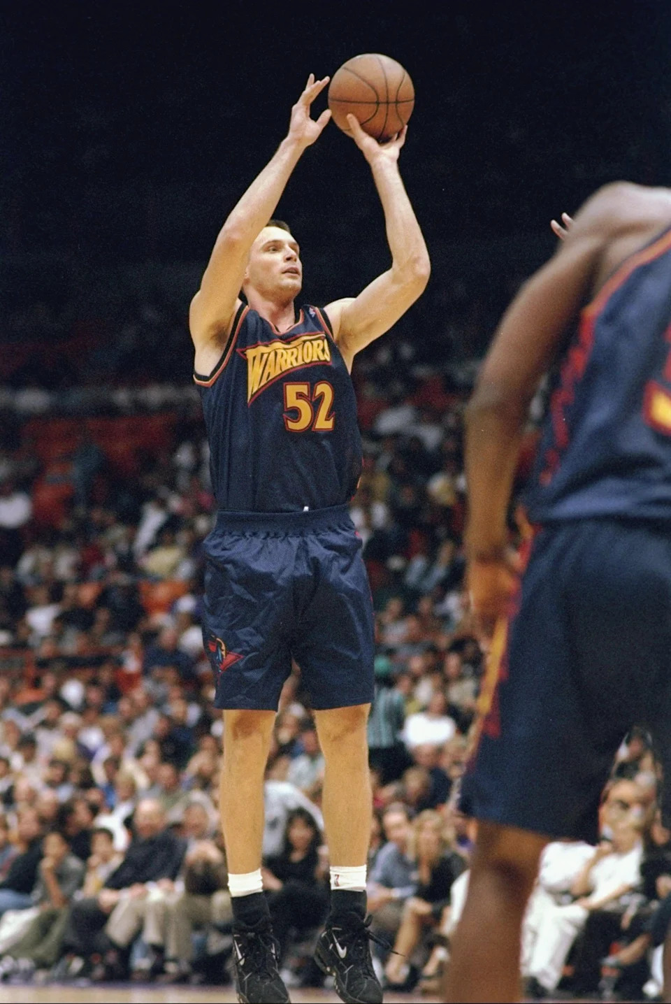 9 Nov 1997: Center Todd Fuller of the Los Angeles Lakers in action during a game against the Golden State Warriors at the Great Western Forum in Inglewood, California. The Lakers won the game 132-97. Mandatory Credit: Elsa Hasch /Allsport