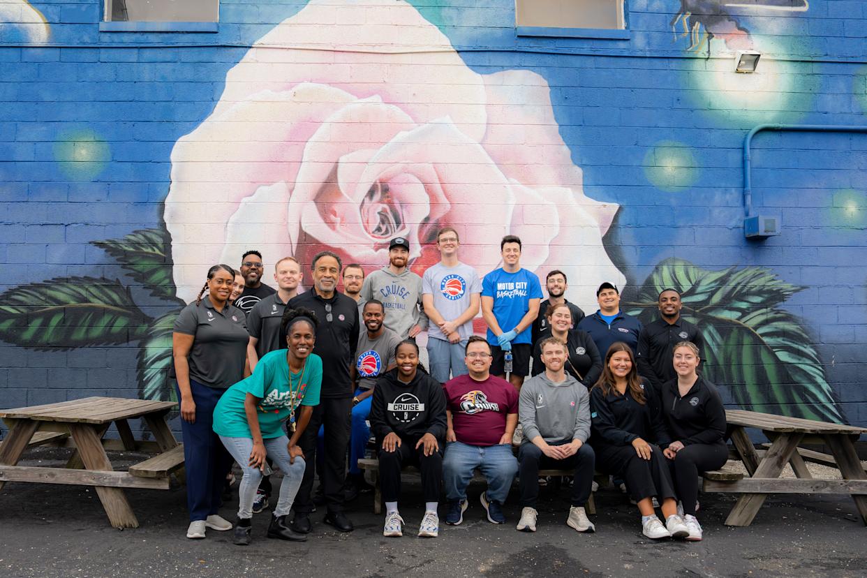 Coming together for a volunteer project at Arts & Scraps, a Detroit nonprofit that promotes creativity, sustainability and education, is an example of how the professionals that support the Motor City Cruise also support the greater Detroit community.