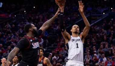 Harper scores 22, Spurs rebound from 1st loss in 12 games to romp past 76ers 131-91 | National