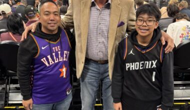 Guam’s Fred San Nicolas II drains half-court shot at Phoenix Suns game, wins $10,000 | Local Sports