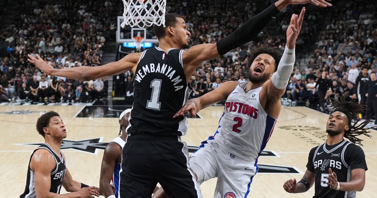 Wembanyama scores 38 as the Spurs sweep the Pistons, 121-106 | Sports