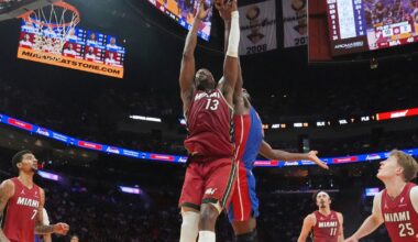 Herro scores 25, Adebayo hits milestone and Heat top Pistons 121-110, Detroit's 4th straight loss | National Sports