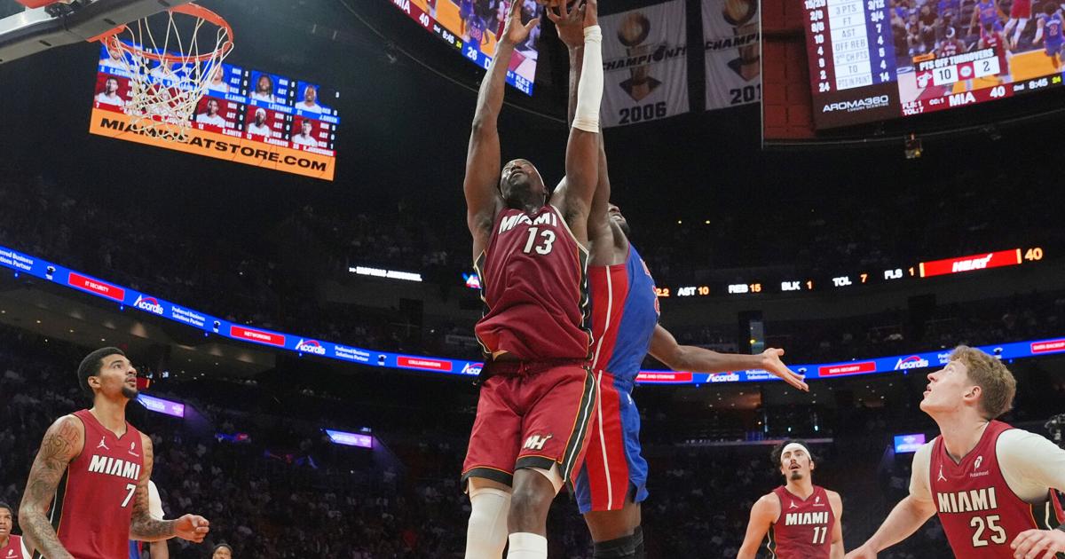 Herro scores 25, Adebayo hits milestone and Heat top Pistons 121-110, Detroit's 4th straight loss | National Sports