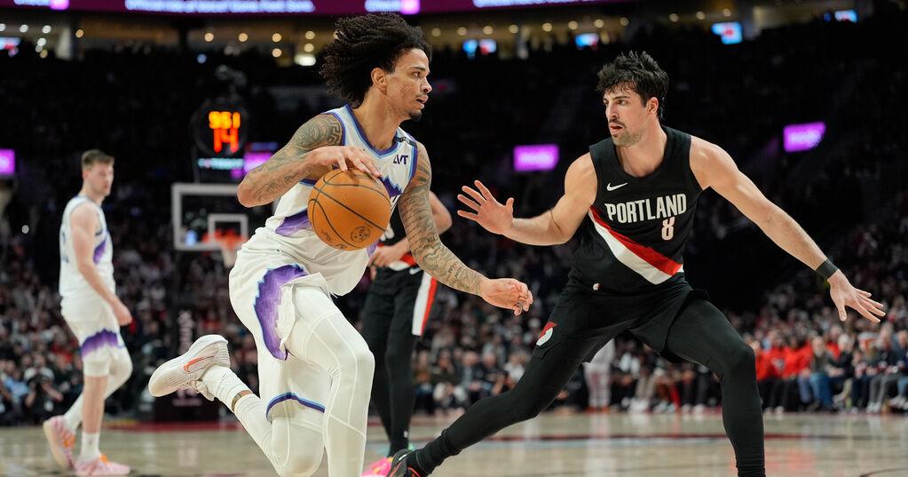 Trail Blazers beat the Jazz 124-114 to close in on the Warriors for 9th in the West | Sports