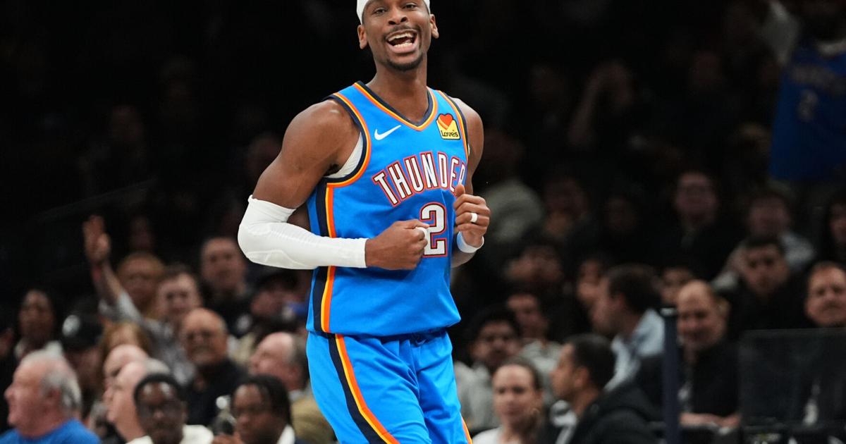 Thunder beat the Nets 121-92 for a 10th straight win as Gilgeous-Alexander scores 20 | Associated Press | syndication news