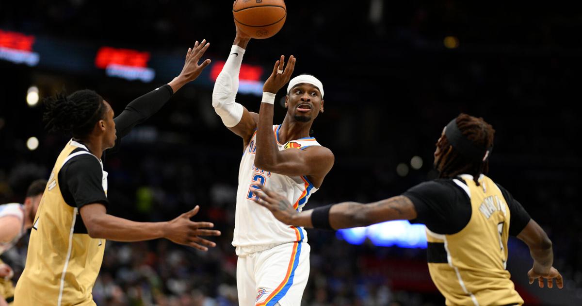 Gilgeous-Alexander scores 40, Thunder pull away for 132-111 win over Wizards after early scuffle | National Sports