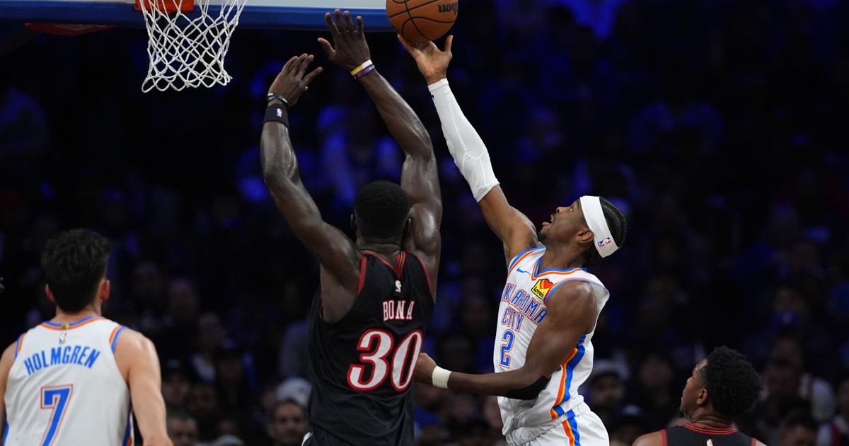 Thunder beat short-handed 76ers 123-103 for 12th straight win | National Sports