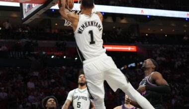 Wembanyama scores 26, red-hot Spurs roll past sliding Heat 136-111 and clinch Southwest Division | Ap-sports