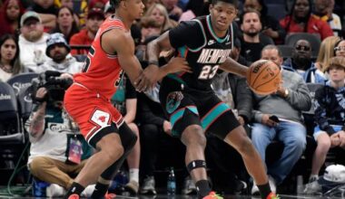 Cedic Coward scores 24 points, including key late free throws, as Grizzlies defeat Bulls 125-124 :: WRALSportsFan.com