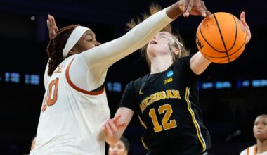 Misfiring Michigan wilts under Texas defense's pressure in 77-41 Elite Eight loss | Basketball