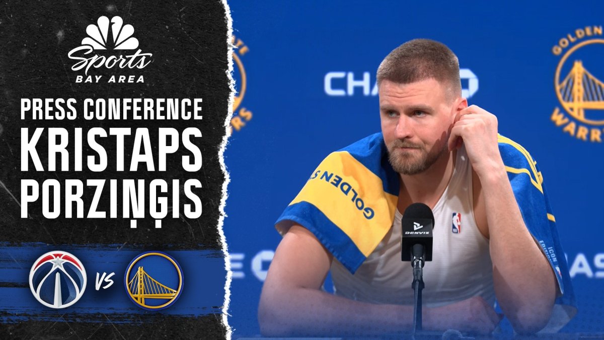 Kristaps Porziņģis reflects on 3-point shooting performance in Warriors' win