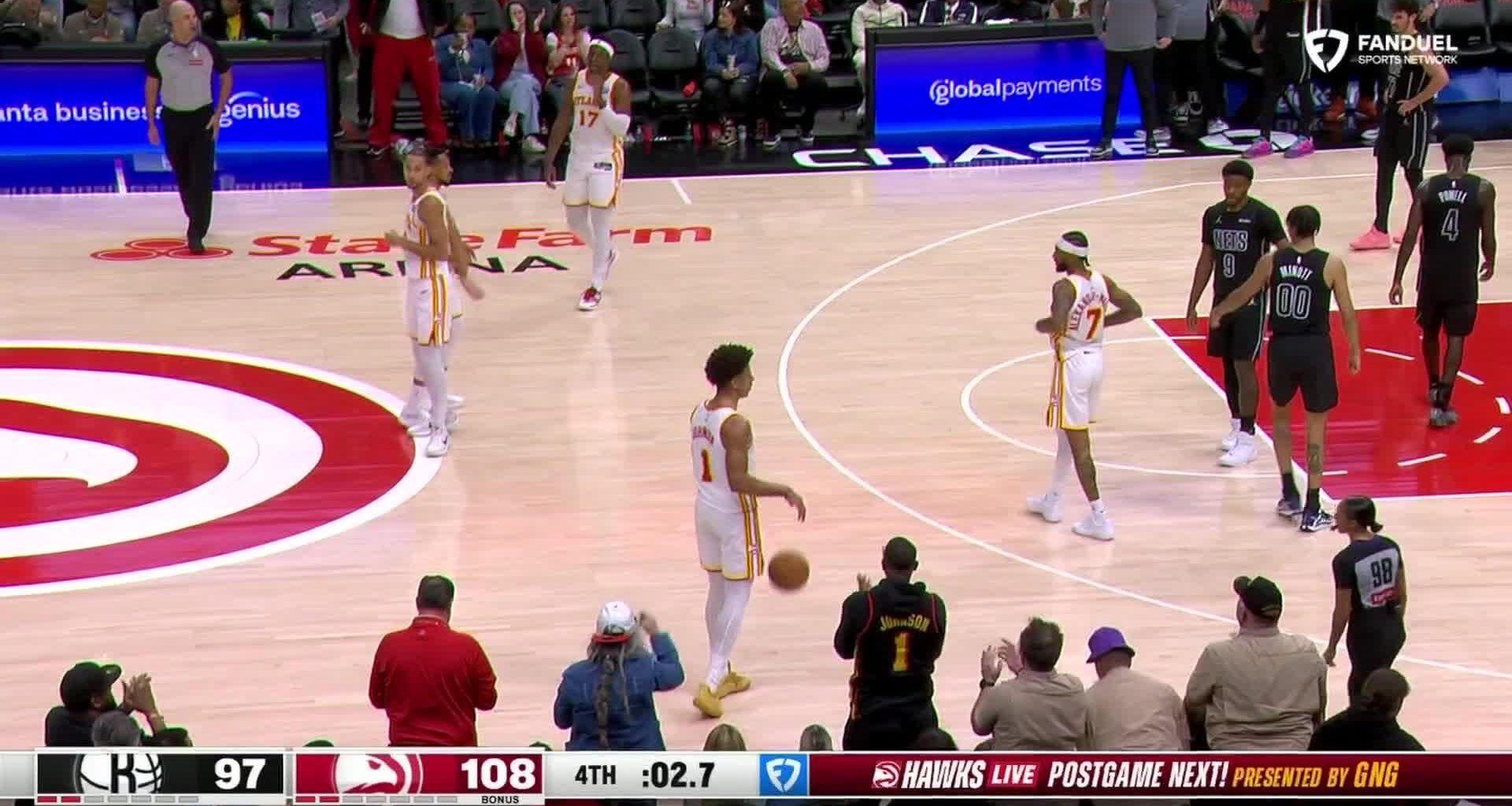 Jalen Johnson scores 21 as Hawks beat Nets 108-97 for 8th straight win