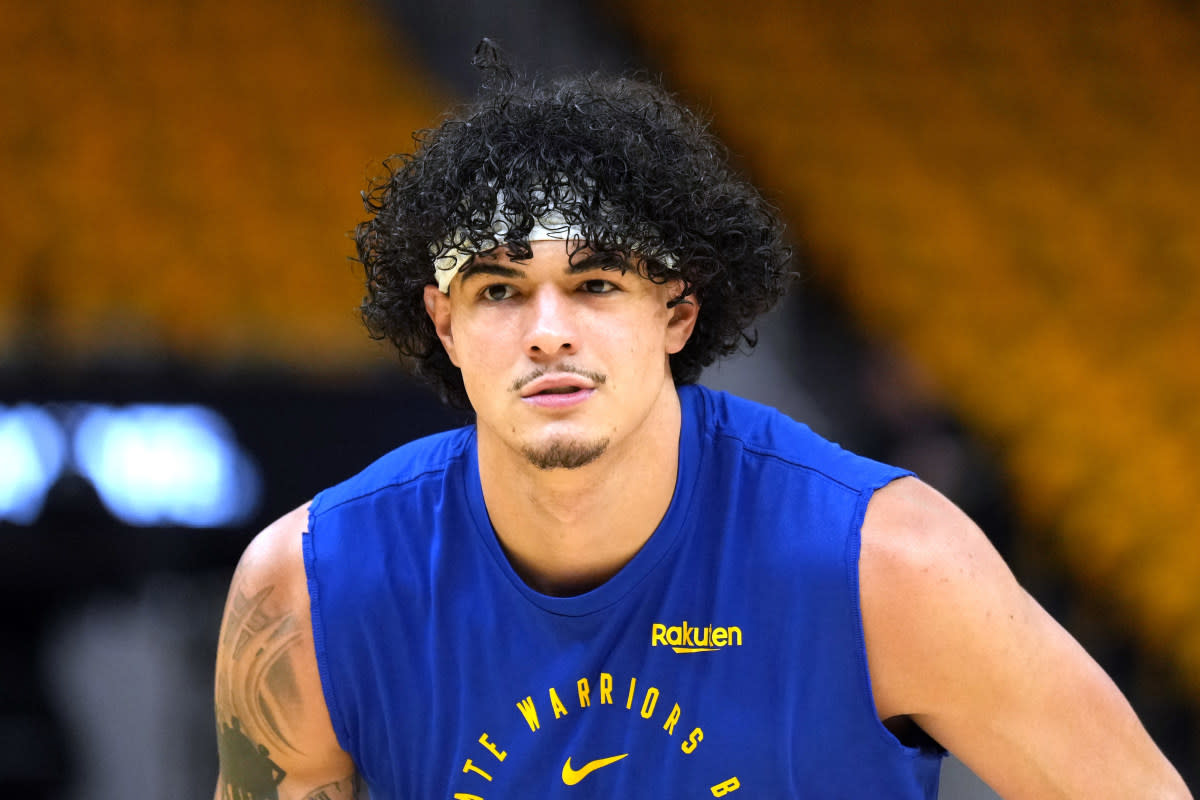 Golden State Warriors forward Gui Santos (15)Darren Yamashita-Imagn Images