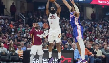 James Harden scores 21, joins 29,000-point club in Cavaliers' 115-101 win over 76ers