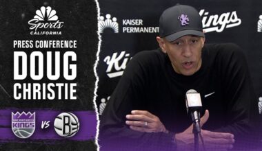 Doug Christie discusses Kings ‘losing gas' in third quarter of road loss to Nets