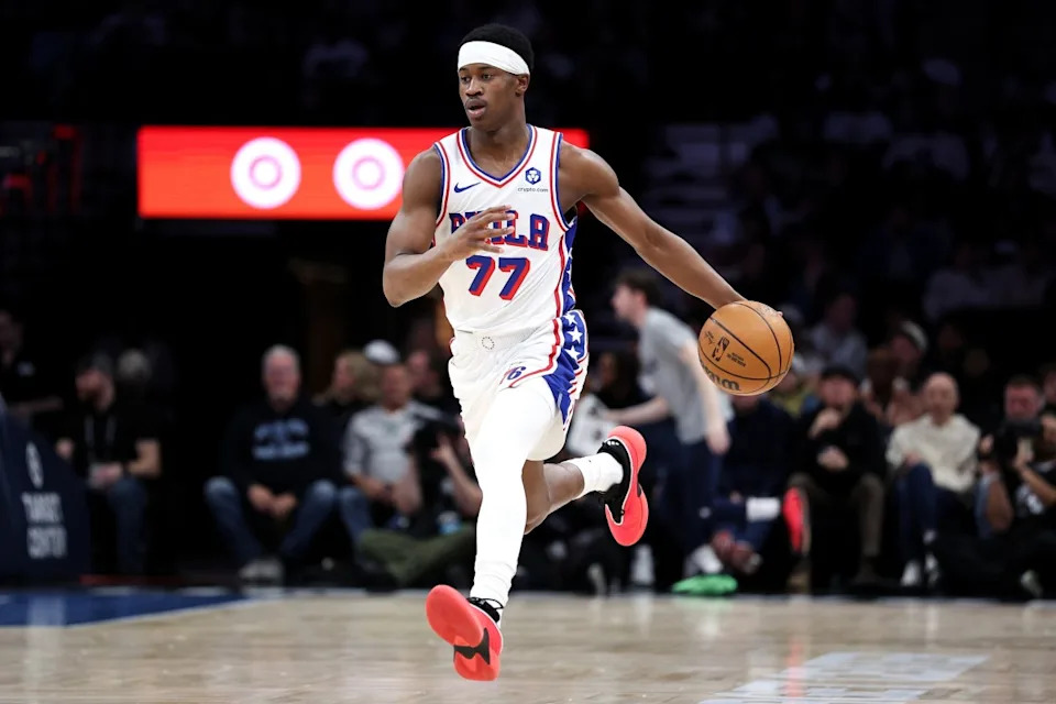 Philadelphia 76ers guard VJ EdgecombeMatt Krohn-Imagn Images