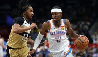 Gilgeous-Alexander scores 40, LeBron breaks NBA appearance record