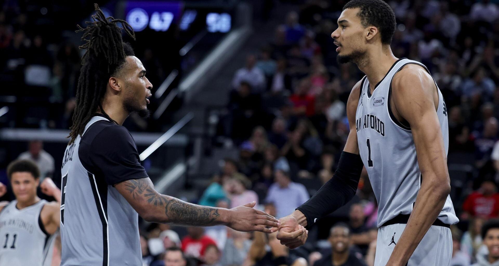 Wembanyama powers Spurs past Clippers 119-115 after wild swings and a late scare to reach 50 wins