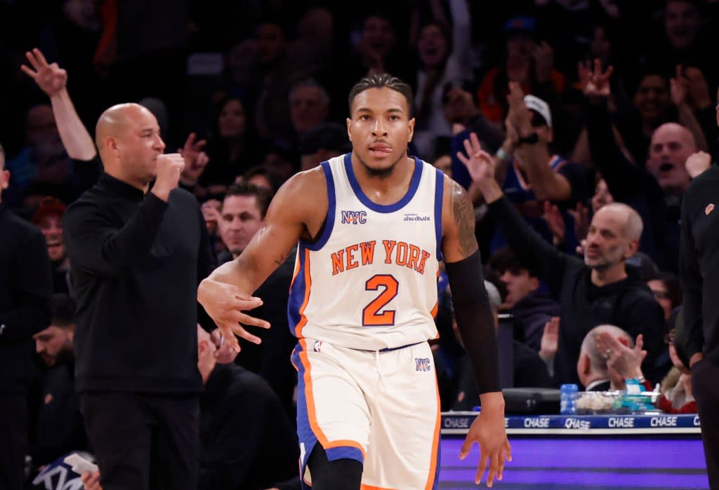 Miles McBride was upgraded to questionable in a positive Knicks sign. Robert Sabo for NY Post