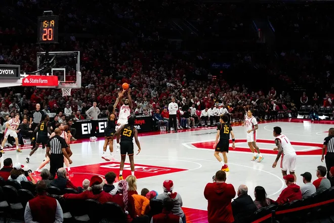 Ohio State Buckeyes guard Bruce Thornton (2) shoots the ball in the second half of the NCAA men’s basketball game Value City Arena on Tuesday, Dec. 23, 2025 in Columbus, Ohio.