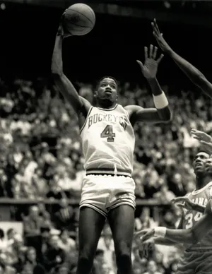 Ohio State Buckeyes forward Brad Sellers during the 1985 season.