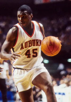 Auburn Tigers forward Chuck Person in action.