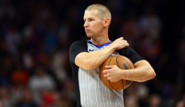 Referee Tyler Ford explains what led to Jaylen Brown's ejection