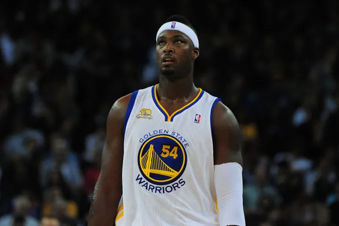 January 10, 2012; Oakland, CA, USA; Golden State Warriors center Kwame Brown (54) rests between plays during the third quarter against the Miami Heat at ORACLE Arena. The Warriors defeated the Heat 111-106 in overtime. Mandatory Credit: Kyle Terada-USA TODAY Sports