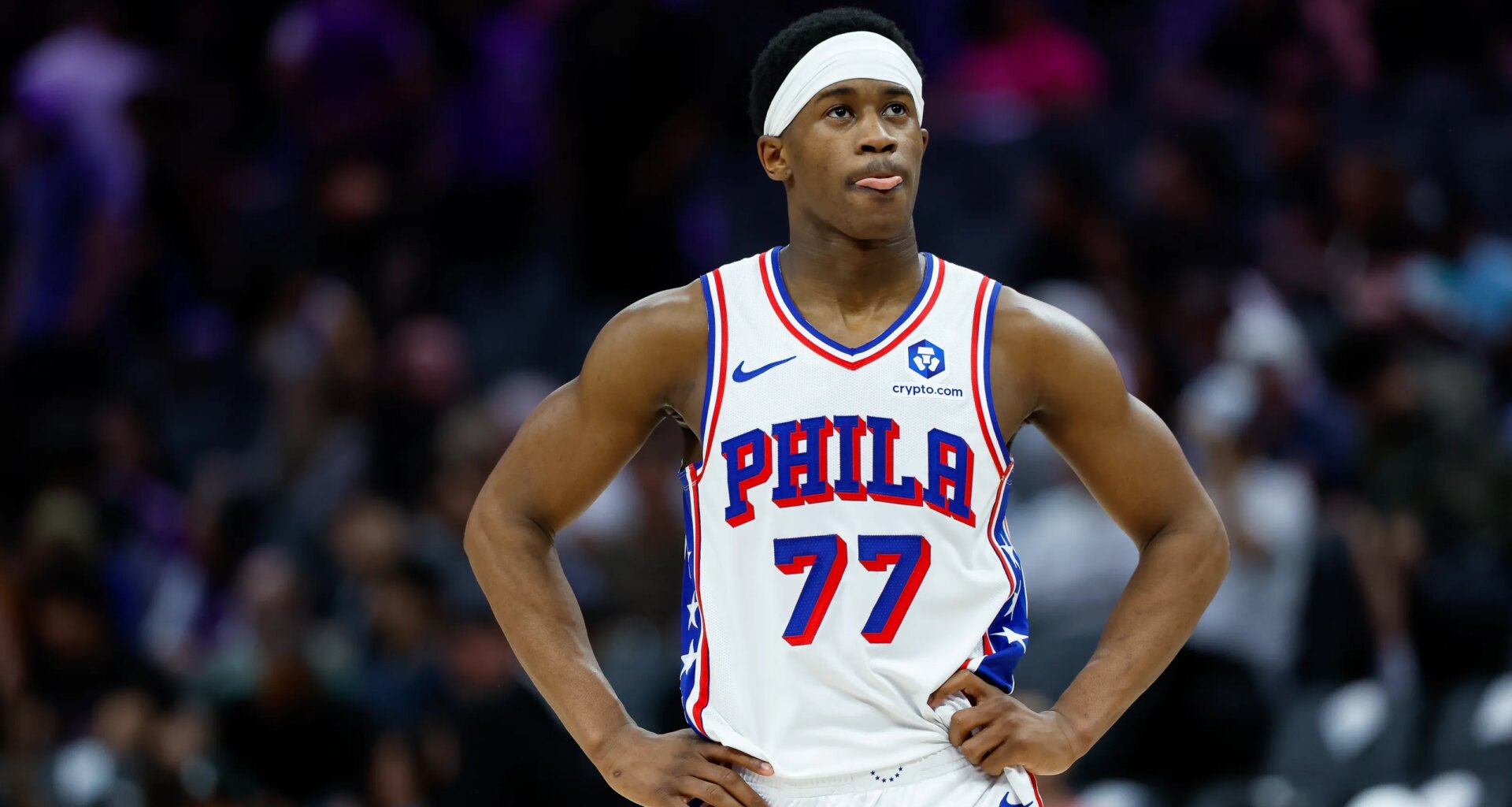 76ers' Kelly Oubre Jr. reacts to VJ Edgecombe's historical performance