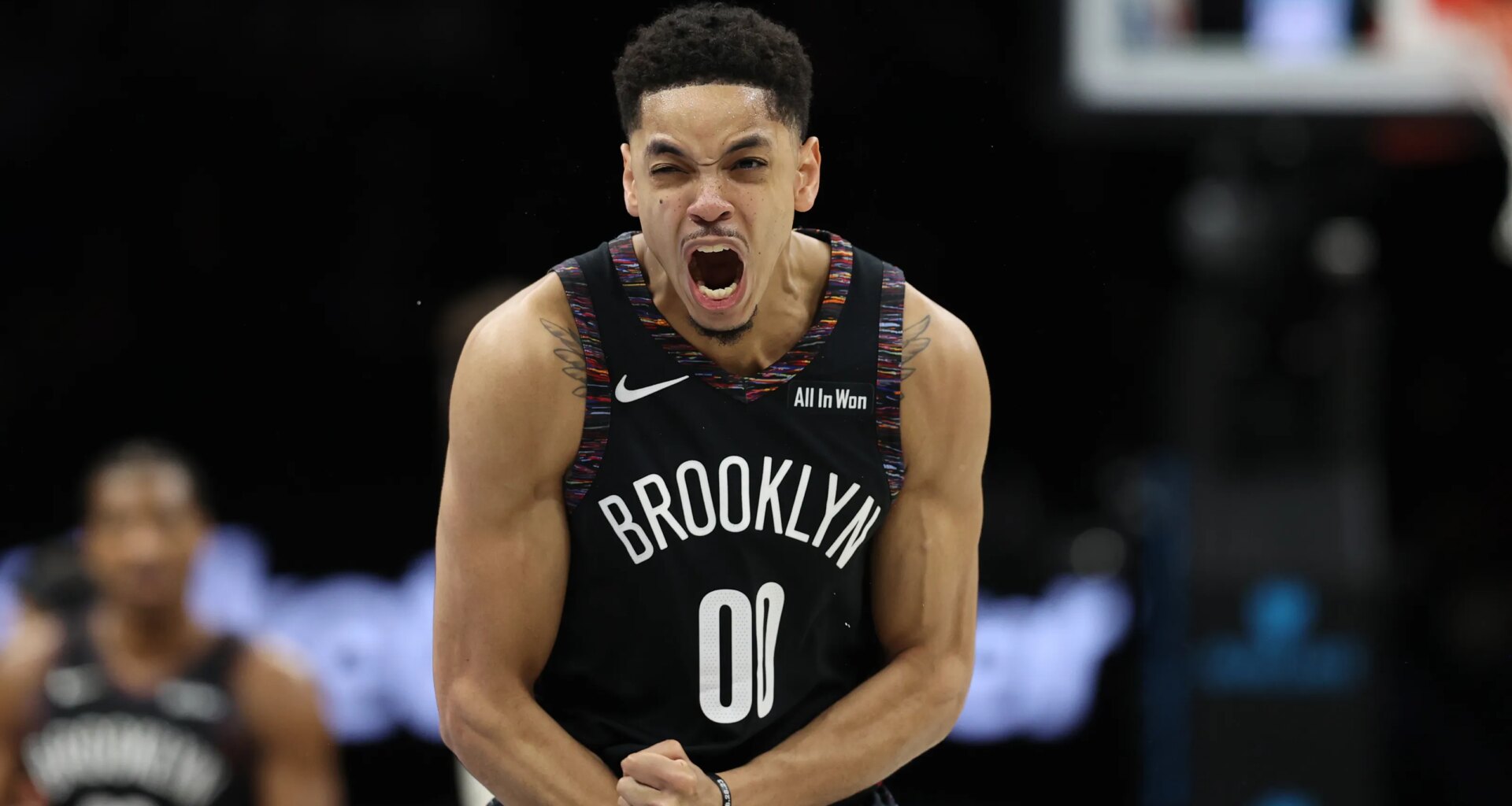 Nets' Josh Minott reacts to tense game vs. Knicks, Brooklyn's fans