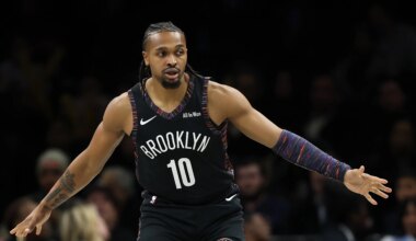 Nets' Tyson Etienne reacts to 18-point outing in loss at Trail Blazers
