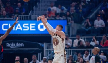 Kristaps Porzingis leads Warriors past Wizards for third straight win