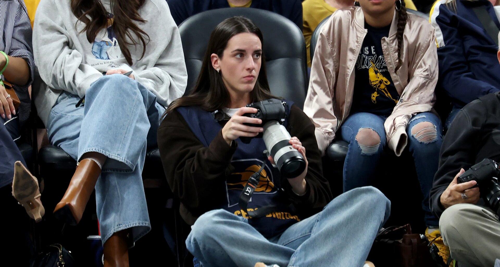 Caitlin Clark took photos of LeBron vs Pacers, calls him 'G.O.A.T.'
