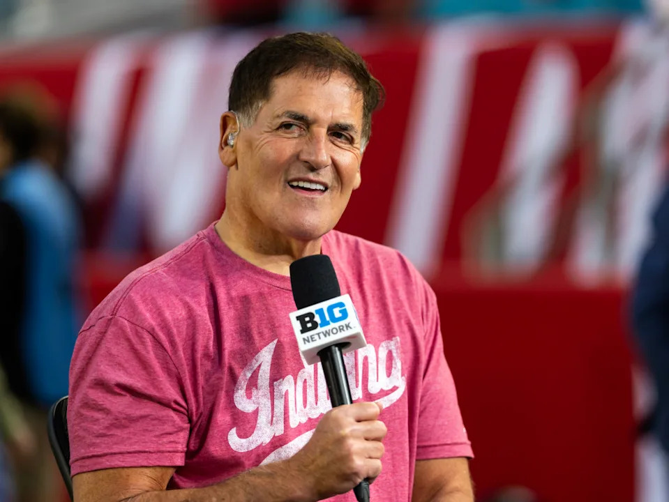 American businessman and television personality Mark Cuban before the College Football Playoff National Championship game. Mark J. Rebilas-Imagn Images