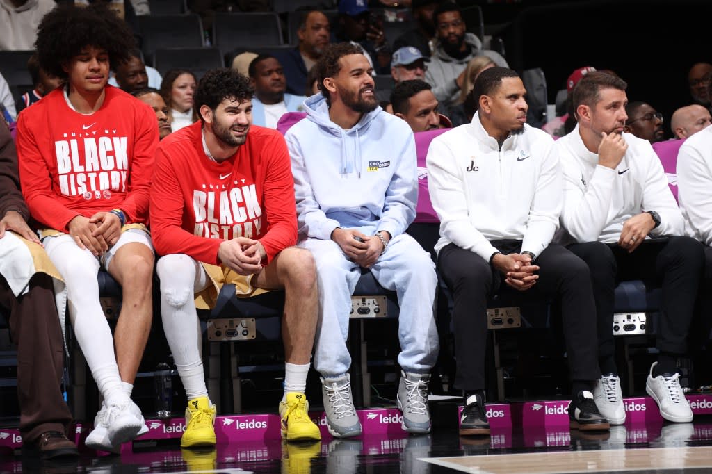 Trae Young will be watching games from the bench going forward. NBAE via Getty Images