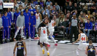 Knicks rout the Nuggets 142-103 as Denver guard Murray leaves with a sprained ankle